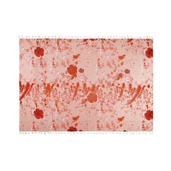 Peter Som Sarong Dream Floral in Rose Quartz Swim Beach Coverup Womens One Size - Picture 5 of 9